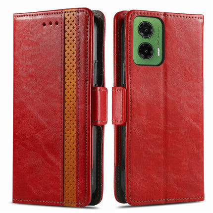 For Motorola Moto G35 5G Case CASENEO 002 Series RFID Blocking Leather Wallet Stand Phone Cover