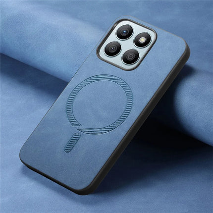 For Honor X8b 4G Leather Back Case Compatible with MagSafe Skin-touch Phone Cover