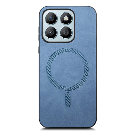 For Honor X8b 4G Leather Back Case Compatible with MagSafe Skin-touch Phone Cover