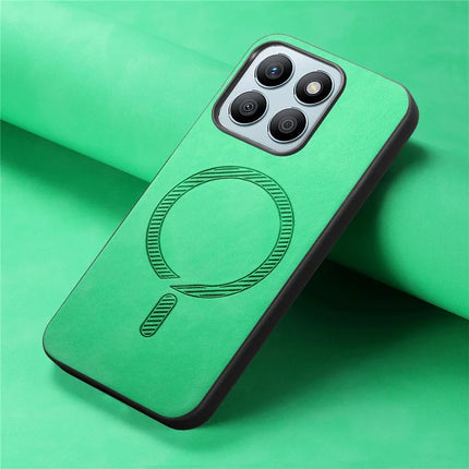 For Honor X8b 4G Leather Back Case Compatible with MagSafe Skin-touch Phone Cover