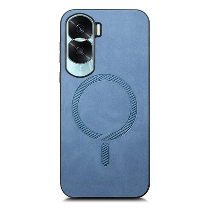 For Honor X50i 5G Leather Back Case Compatible with MagSafe Skin-touch Phone Cover