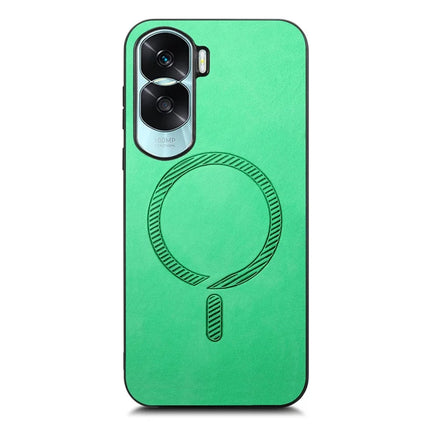 For Honor X50i 5G Leather Back Case Compatible with MagSafe Skin-touch Phone Cover