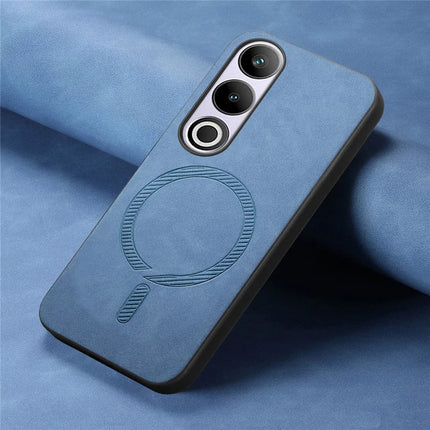 For OnePlus Nord CE4 5G / OnePlus Ace 3V 5G Leather Back Case Compatible with MagSafe Skin-touch Phone Cover
