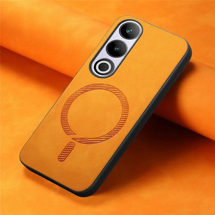 For OnePlus Nord CE4 5G / OnePlus Ace 3V 5G Leather Back Case Compatible with MagSafe Skin-touch Phone Cover