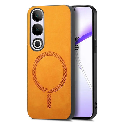 For OnePlus Nord CE4 5G / OnePlus Ace 3V 5G Leather Back Case Compatible with MagSafe Skin-touch Phone Cover