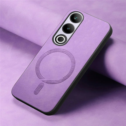 For OnePlus Nord CE4 5G / OnePlus Ace 3V 5G Leather Back Case Compatible with MagSafe Skin-touch Phone Cover