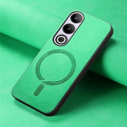 For OnePlus Nord CE4 5G / OnePlus Ace 3V 5G Leather Back Case Compatible with MagSafe Skin-touch Phone Cover