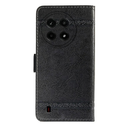 For OnePlus Ace 5 5G / Ace 5 Pro 5G Leather Case Flower Imprint Wallet Phone Cover with Side Buckle