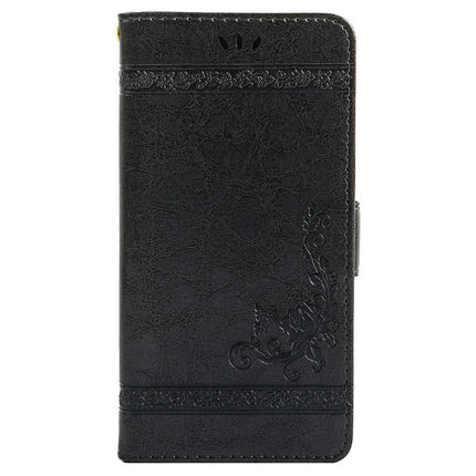 For Honor 300 Leather Case Flower Imprint Wallet Phone Cover with Side Buckle