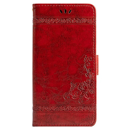 For Honor 300 Pro Leather Case Flower Imprint Wallet Phone Cover with Side Buckle