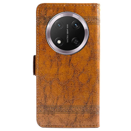 For Honor Magic7 Lite 5G / X9c 5G / X60 Pro 5G Leather Case Flower Imprint Wallet Phone Cover with Side Buckle