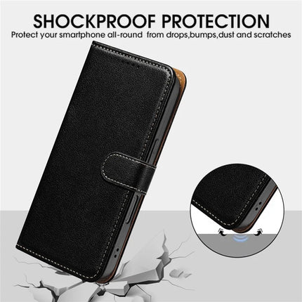 For OnePlus Ace 5 5G / Ace 5 Pro 5G Leather Case Litchi Texture Wallet RFID Blocking Phone Cover