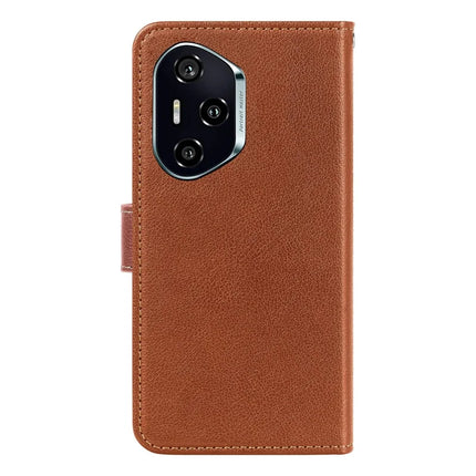 For Honor 300 Pro Leather Case Litchi Texture Wallet RFID Blocking Phone Cover