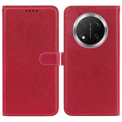 For Honor Magic7 Lite 5G / X9c 5G / X60 Pro 5G Leather Case Litchi Texture Wallet RFID Blocking Phone Cover - Red