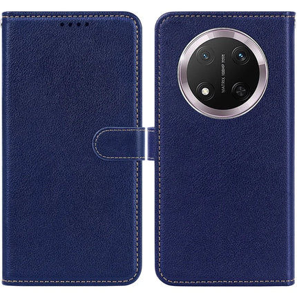 For Honor Magic7 Lite 5G / X9c 5G / X60 Pro 5G Leather Case Litchi Texture Wallet RFID Blocking Phone Cover - Blue