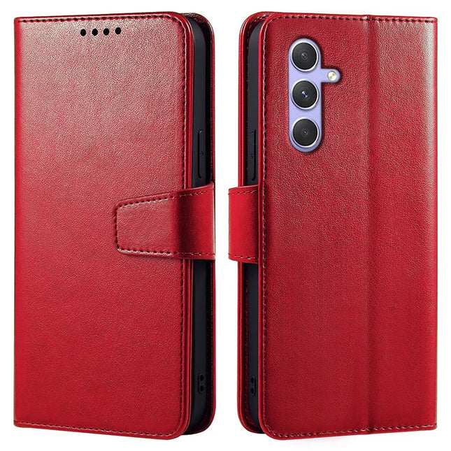 For Samsung Galaxy A05s 4G Case Stand Card Holder Wallet Leather Phone Cover - Red
