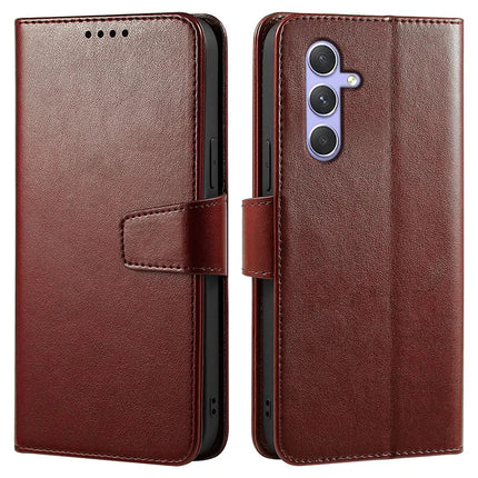 For Samsung Galaxy A05s 4G Case Stand Card Holder Wallet Leather Phone Cover - Brown