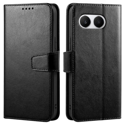 For OnePlus Nord 4 Case Stand Card Holder Wallet Leather Phone Cover - Black