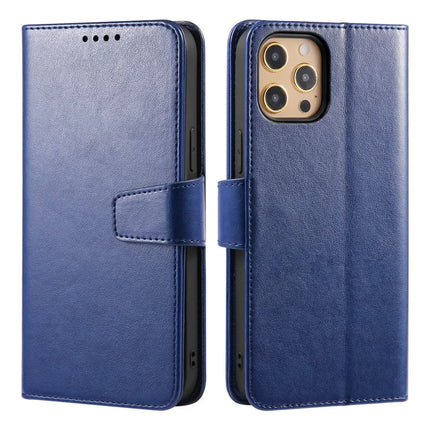 For iPhone 13 Pro Max Case Stand Card Holder Wallet Leather Phone Cover - Blue