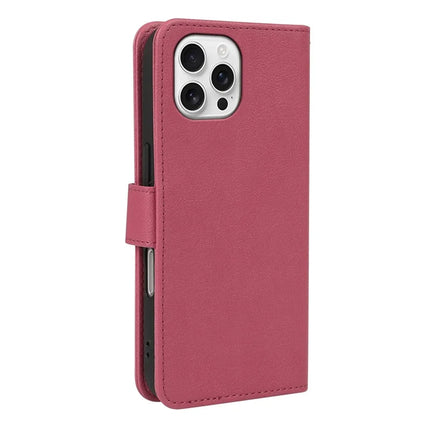 For iPhone 16 Pro Leather Case Wallet Stand Magnetic Closure Phone Cover