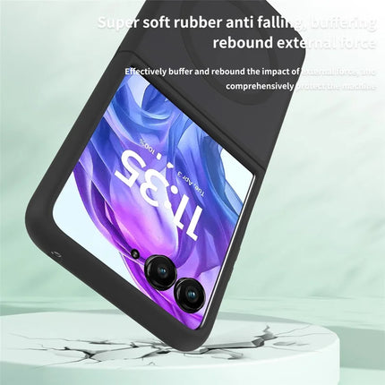 For Motorola Razr 50 Ultra 5G / Razr+ 2024 5G Case Compatible with MagSafe TPU Frame Acrylic Back Phone Cover Skin Touch