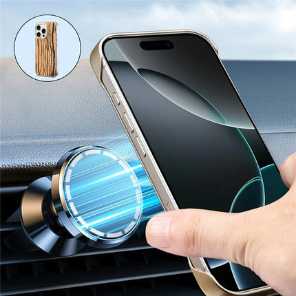 A18 For iPhone 16 Pro Invisible Magnetic Case Compatible with MagSafe PC Baked Paint Phone Back Cover