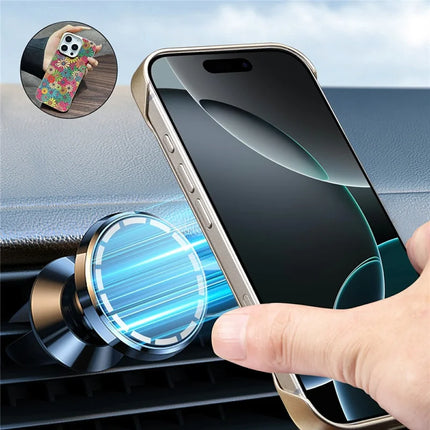 A18 For iPhone 16 Pro Invisible Magnetic Case Compatible with MagSafe PC Baked Paint Phone Back Cover
