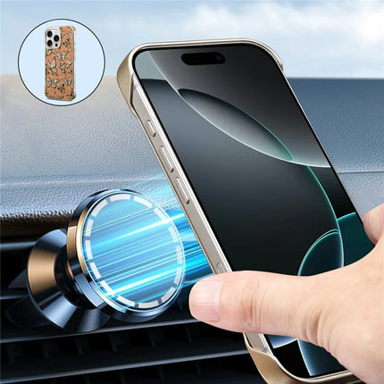 A18 For iPhone 16 Pro Max Invisible Magnetic Case Compatible with MagSafe PC Baked Paint Phone Back Cover