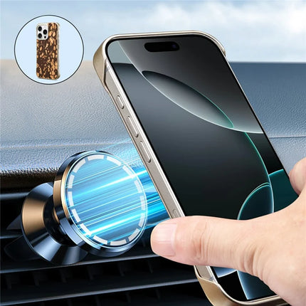 A18 For iPhone 16 Pro Max Invisible Magnetic Case Compatible with MagSafe PC Baked Paint Phone Back Cover