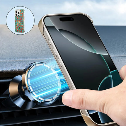 A18 For iPhone 16 Pro Max Invisible Magnetic Case Compatible with MagSafe PC Baked Paint Phone Back Cover