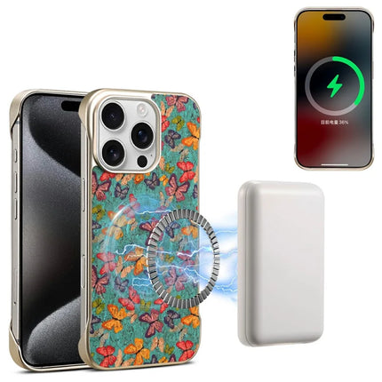 A18 For iPhone 16 Pro Max Invisible Magnetic Case Compatible with MagSafe PC Baked Paint Phone Back Cover