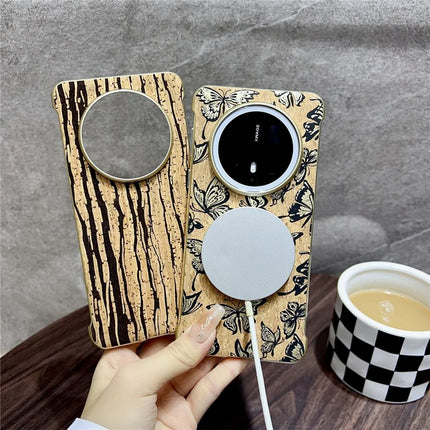 For Huawei Mate 70 Pro+ / Mate 70 Pro PC Phone Case Compatible with MagSafe Embossed Pattern Mobile Cover