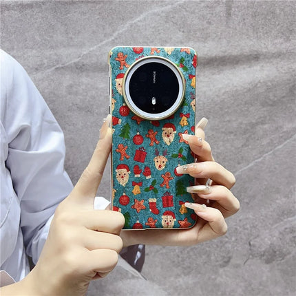 For Huawei Mate 70 Pro+ / Mate 70 Pro PC Phone Case Compatible with MagSafe Embossed Pattern Mobile Cover