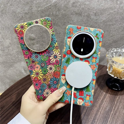 For Huawei Mate 70 Pro+ / Mate 70 Pro PC Phone Case Compatible with MagSafe Embossed Pattern Mobile Cover