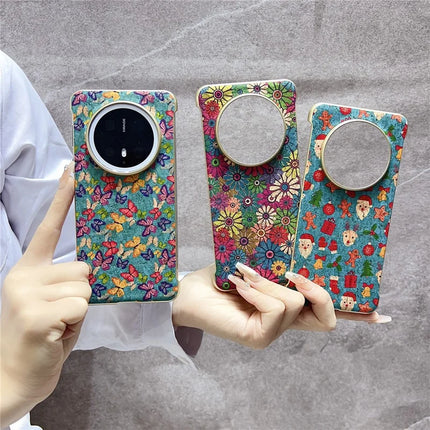 For Huawei Mate 70 Pro+ / Mate 70 Pro PC Phone Case Compatible with MagSafe Embossed Pattern Mobile Cover