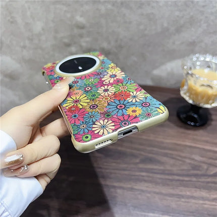For Huawei Mate 70 Pro+ / Mate 70 Pro PC Phone Case Compatible with MagSafe Embossed Pattern Mobile Cover