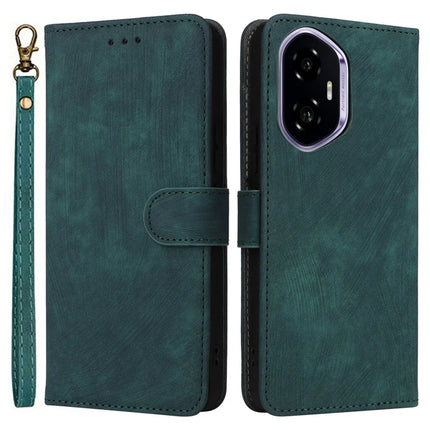 For Honor 300 Wallet Case RFID Blocking PU Leather Cover Stand View - Green