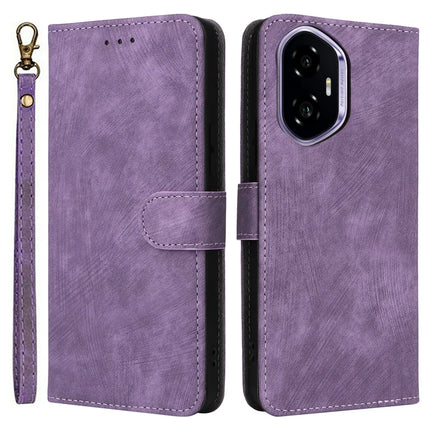 For Honor 300 Wallet Case RFID Blocking PU Leather Cover Stand View - Purple