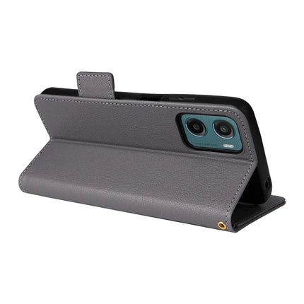 For Motorola Moto G05 4G  /  E15 4G Case Litchi Texture PU Leather Wallet Flip Phone Cover