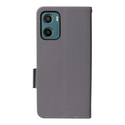 For Motorola Moto G05 4G  /  E15 4G Case Litchi Texture PU Leather Wallet Flip Phone Cover