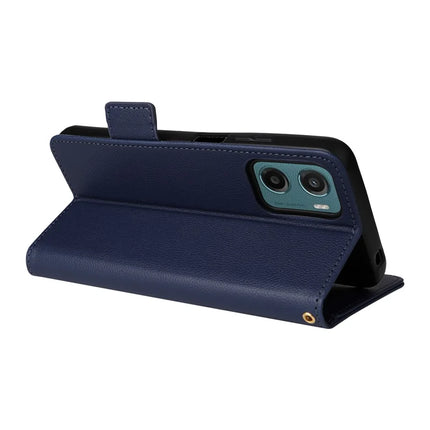 For Motorola Moto G05 4G  /  E15 4G Case Litchi Texture PU Leather Wallet Flip Phone Cover