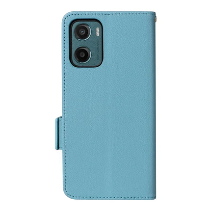 For Motorola Moto G05 4G  /  E15 4G Case Litchi Texture PU Leather Wallet Flip Phone Cover