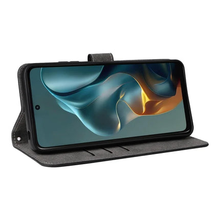 For Motorola Moto G05 4G  /  E15 4G Wallet Case RFID Blocking PU Leather Cover Stand View