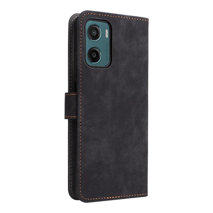 For Motorola Moto G05 4G  /  E15 4G Wallet Case RFID Blocking PU Leather Cover Stand View