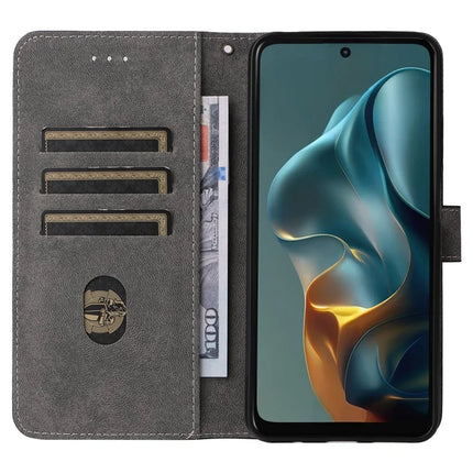 For Motorola Moto G05 4G  /  E15 4G Wallet Case RFID Blocking PU Leather Cover Stand View