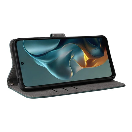 For Motorola Moto G05 4G  /  E15 4G Wallet Case RFID Blocking PU Leather Cover Stand View