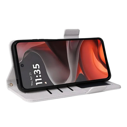 For Motorola Moto G15 Power 4G  /  G15 4G Case Litchi Texture PU Leather Wallet Flip Phone Cover