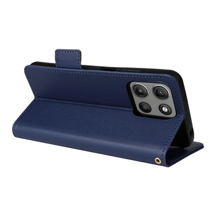 For Motorola Moto G15 Power 4G  /  G15 4G Case Litchi Texture PU Leather Wallet Flip Phone Cover