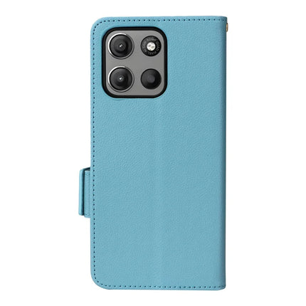 For Motorola Moto G15 Power 4G  /  G15 4G Case Litchi Texture PU Leather Wallet Flip Phone Cover