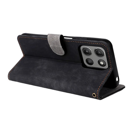 For Motorola Moto G15 Power 4G  /  G15 4G Wallet Case RFID Blocking PU Leather Cover Stand View